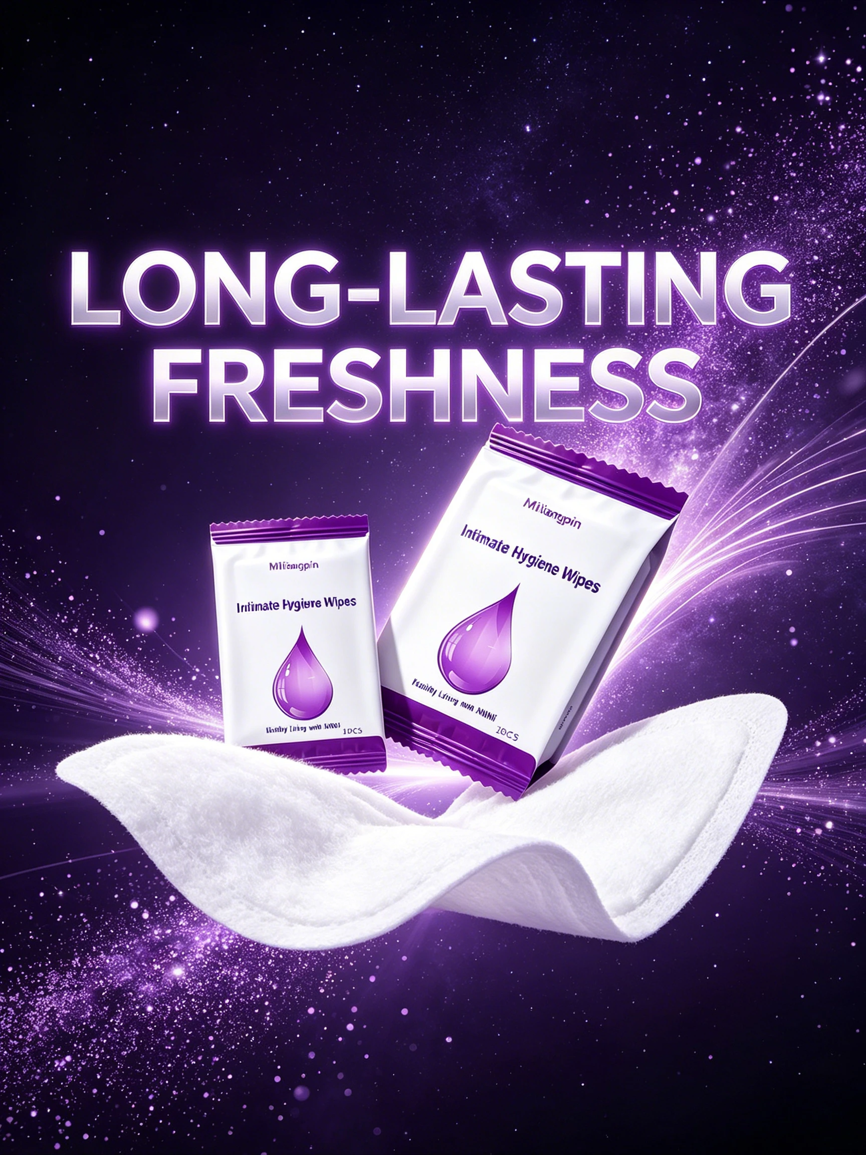 Female intimate wipes, containing PHMG, clean and protect the intimate area during menstruation to maintain women's health.