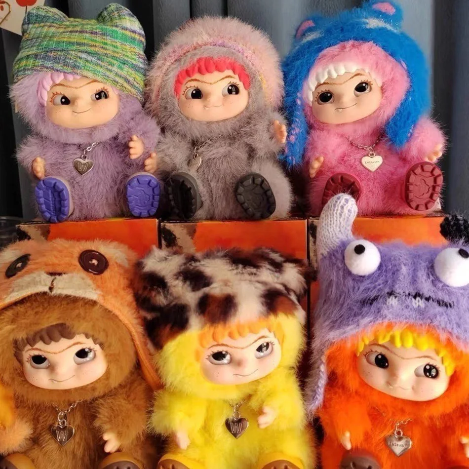 

Wakuku Fuzzy Trendy Fun Party слепая коробка милая фигурка Wakuku Mystery Box милая кукла сумка кулон кукла сумка-сюрприз подарочная игрушка ﻿