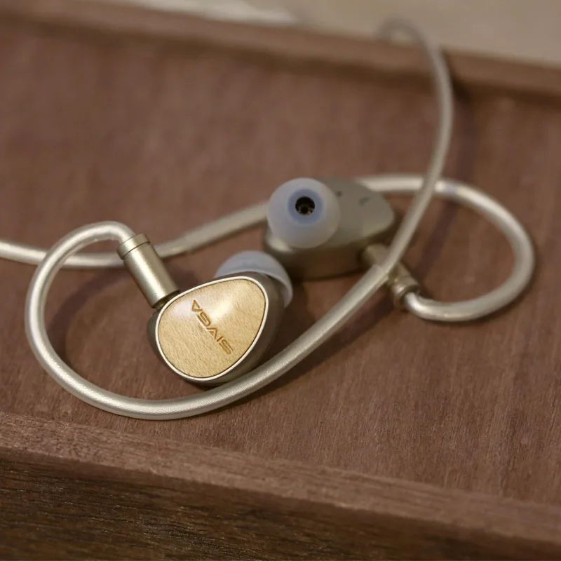 SIVGA Que 10mm diafragma chapado en berilio auriculares con controlador dinámico auriculares intrauditivos con cable de alta fidelidad madera de arce blanco