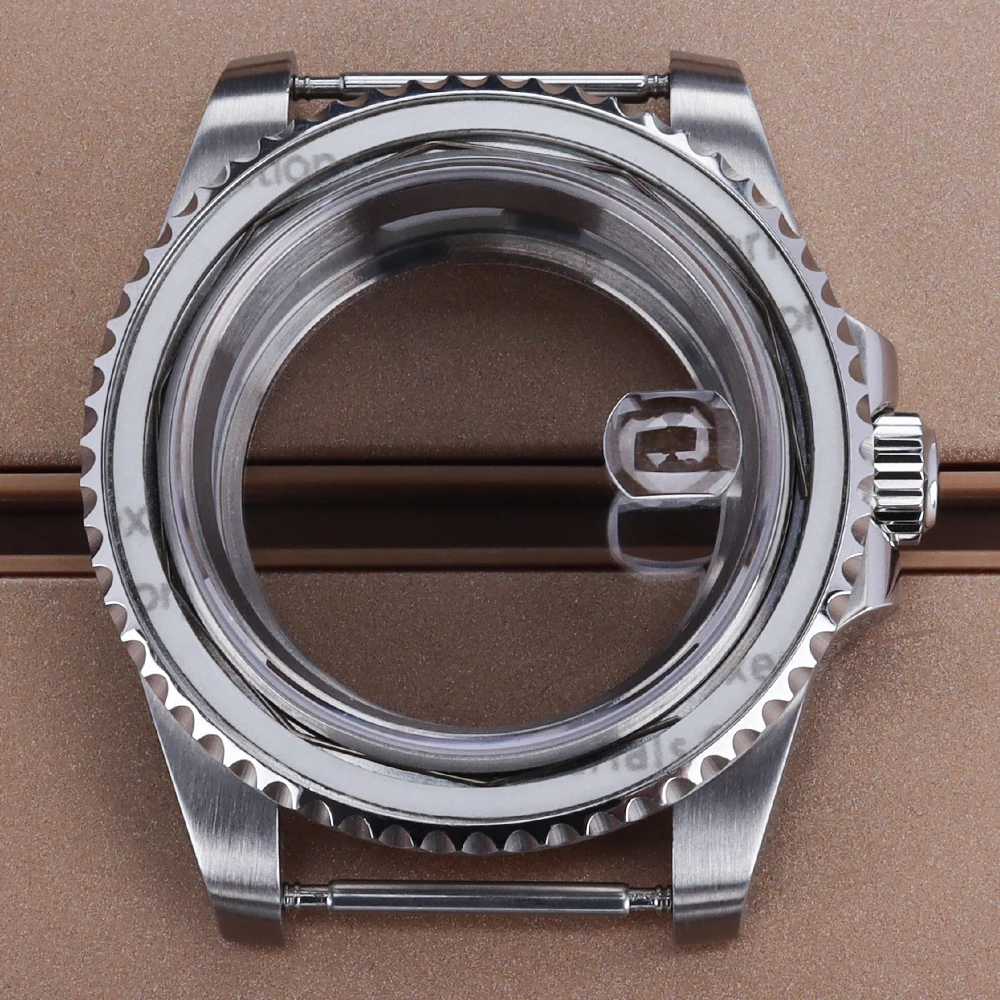 40mm 316L Steel Watch Case Sapphire Glass For SUB GMT NH35 NH36 NH34/38 4R36 Miyota8215 Eta 2824 Movement 28.5mm Dial collection