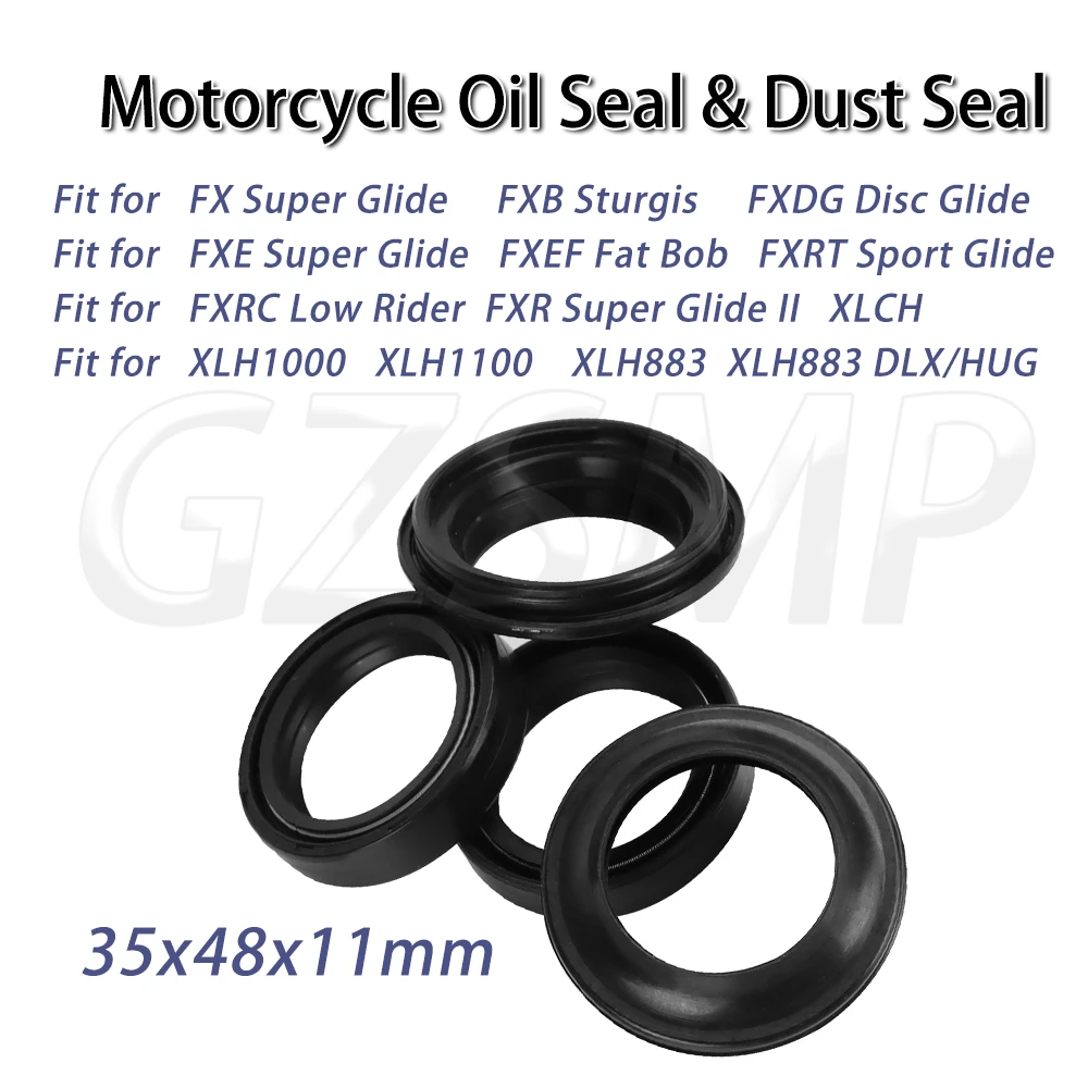 

Motorcycle Oil Seal 35 48 11 Dust Cover Fit for Super Sport Low Glide FXR FXE FX Fat Bob FXEF Low Rider XLH1000 XLH883