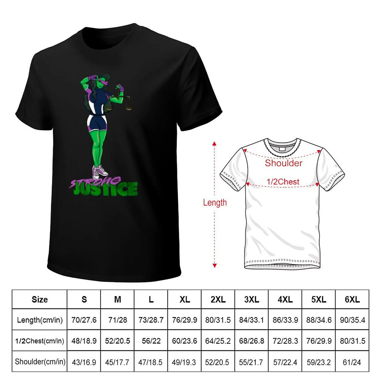 Case of Strong Justice T-Shirt Work Casual Loose Fit T-Shirt