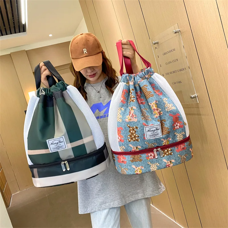 

Fitness bag, dry wet separation, swimming bag, waterproof beach storage, sports equipment backpack, women's small bag