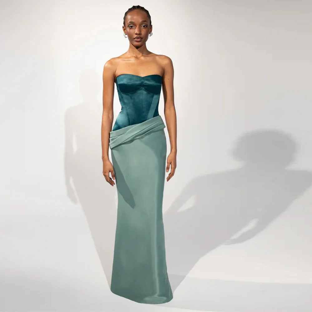 

Elegant Mermaid Sleeveless Celebrity Gowns Classic Satin Ruched Customized Homecoming Dress Simple Sweetheart Bespoke Occasion