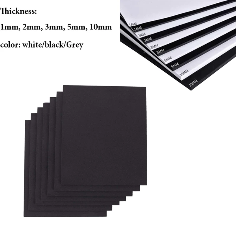 1pcs Thickness 1/2/3/5/10mm Eva Foam Sheets Sound-Absorbing Noise Spone Foam Craft Eva Sheets Handmade Model Making Material