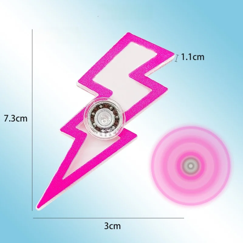5 Stuks Creatieve Gyro Lightning Fidget Spinner Stress Fidget Speelgoed Handheld Speelgoed ADHD Hand Spinner Stress Verlichten Desktop Speelgoed