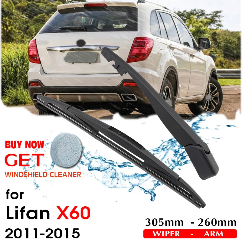 

BROSHOO Car Rear Wiper Blades Back Windscreen Wiper Arm For Lifan X60 Hatchback (2011-2015) 305mm,Auto Accessorie Styling