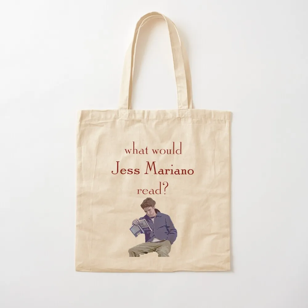 What would Jess Mariano Read? Tote Bag tote bag custom bags luxury women shopper bags for women Canvas Tote Bag