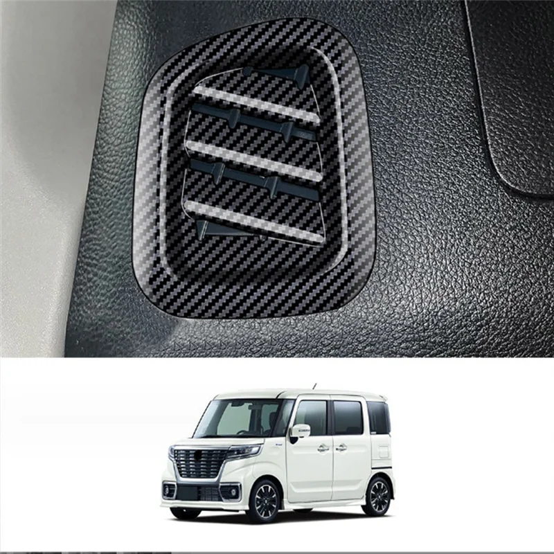 BB-For سوزوكي سباشيا 2017-2022 سيارة الجبهة تنفيس الهواء لوحة القيادة A/C منفذ غطاء إطاري ألياف الكربون نمط RHD استبدال