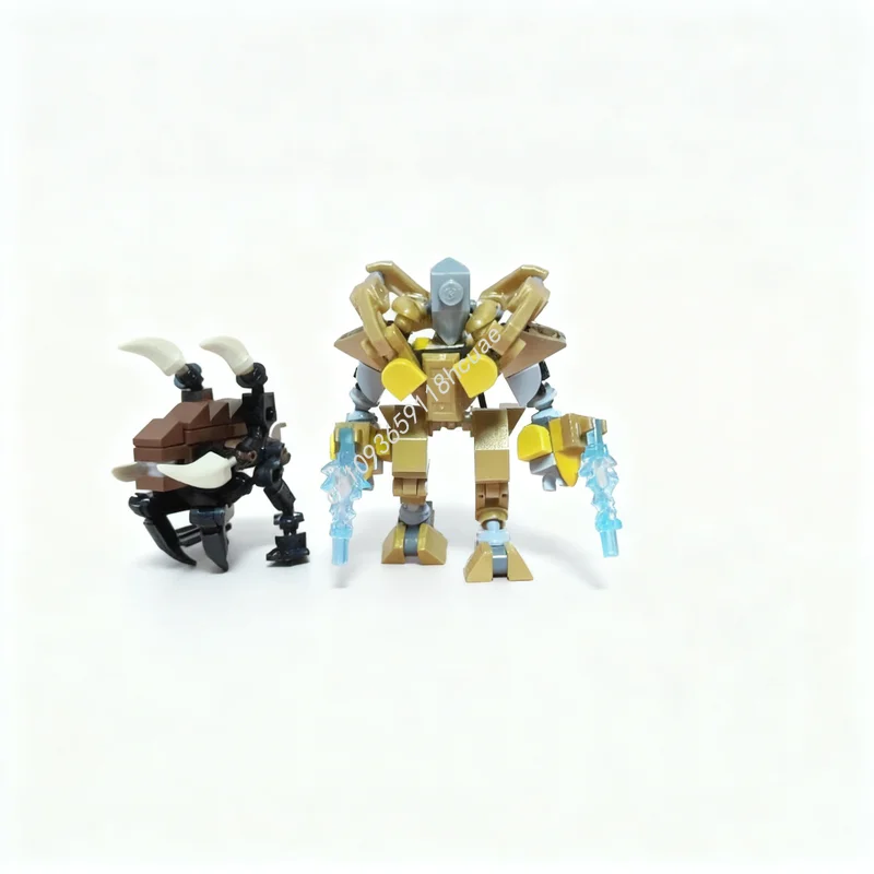135 Piezas MOC Starcraft Protoss Zealot Zerg Zergling, Bloques de Construcción de Modelos de Juegos, Juguete de Arquitectura, Idea de Regalo de Navidad, Educación