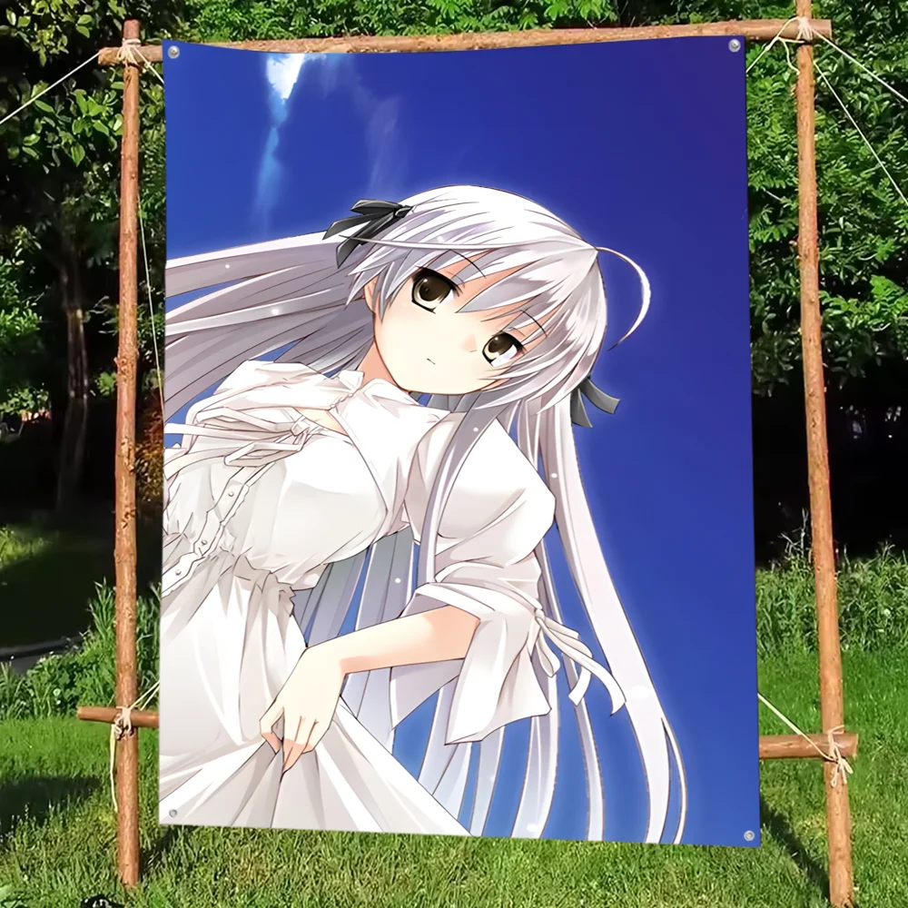 Anime Y-Yosuga No Sora Flag DIY Flag For Family Group Party Living Room Home Dorm Decor Wall Art Decor Banner