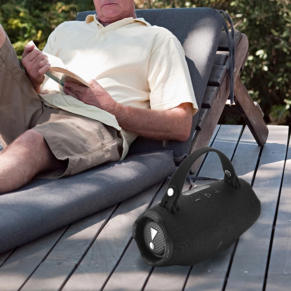 Silicone Removable Speaker Handle Strap Anti-slip Travel Handle Belt with 2 Pair Screws for JBL Xtreme 4/3/2 Portable BT Speaker