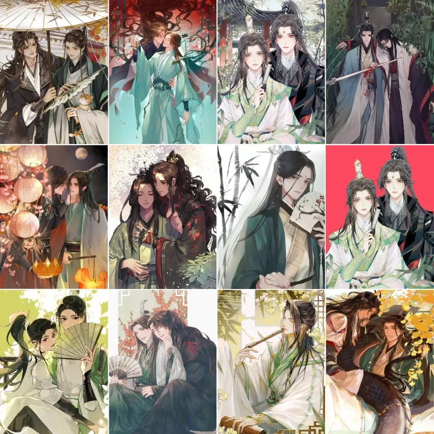 

Система самоспасения отпугивания злодея, алмазная живопись, вышивка крестиком Shen Qingqiu Luo Binghe, аниме, мозаика, картина, декор