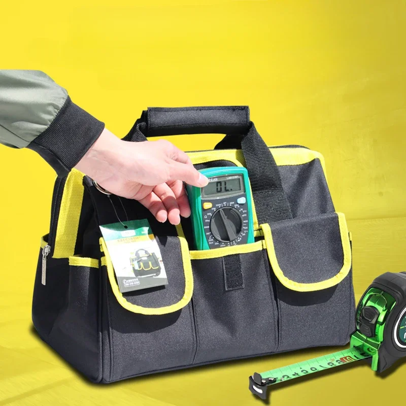 

Multifunctional steel ring thickened canvas kit, electrician kit, electrician kit, canvas