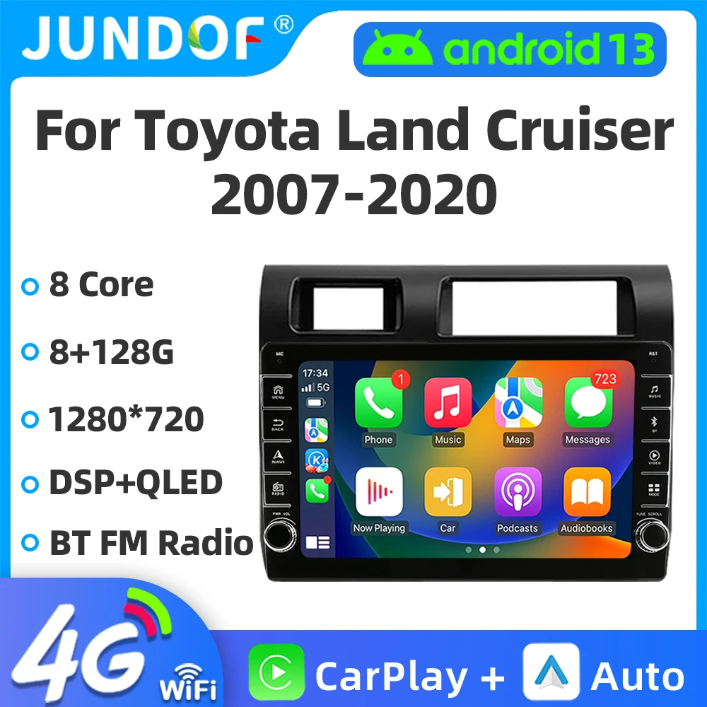 

Jundof Wireless CarPlay Andorid Auto Car Radio For Toyota Land Cruiser LC79 2007-2020 AI Voice Multimedia GPS 2din autoradio