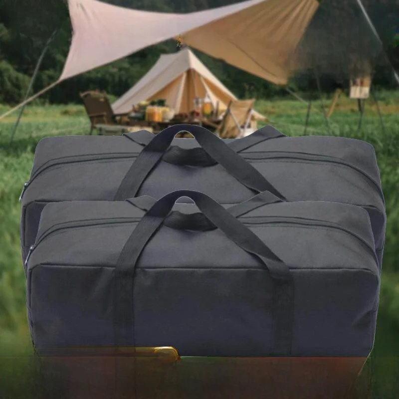 Oxford Cloth Fishing Rod Storage Bag Outdoor Long Strip Tent Pole Storage Bag Fish Gear Storage Bag Durable 600D Oxford Bag
