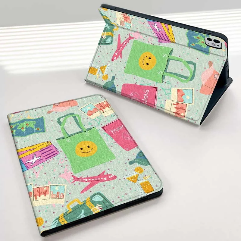 

Daily Necessities Pattern For iPad mini Air 1 2 3 4 5 6 7 6th 7th 9 11 13 M3 M2 gen 7.9 8.3 10.9 Inch 2025 Tablet Case