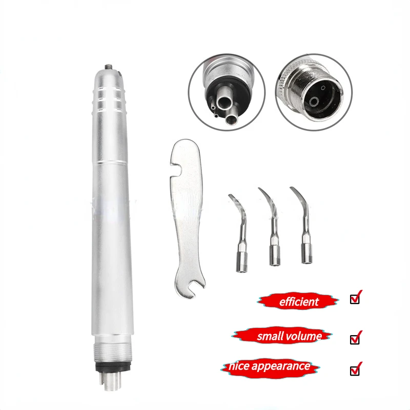 1 Piece 4/2 Hole Dental Pneumatic Scaler Ultrasonic Scaler To Remove Tooth Stains And Calculus Oral Cleaning Tool