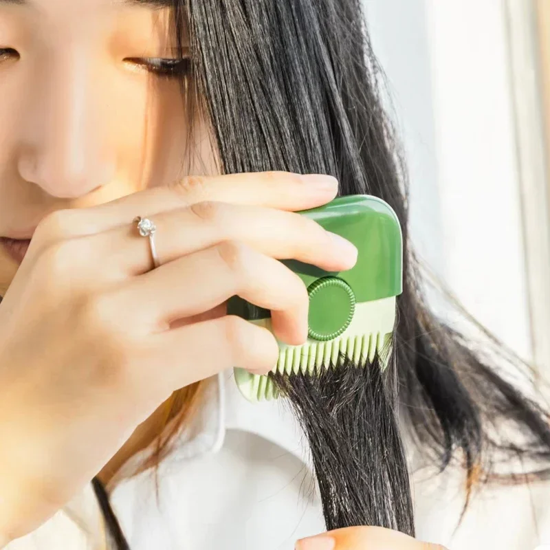 2 em 1 corte de cabelo do bebê e pente de cabeleireiro guarnição franja e cabelo quebrado aparador manual portátil máquina de cortar cabelo das crianças