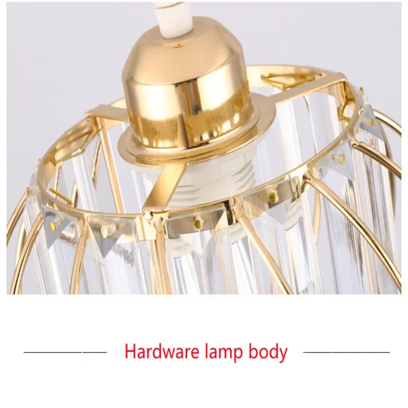 

Simple Creative Modern Crystal Aisle Lamp Corridor Balcony Ceiling Lamp Restaurant Chandelier Entrance Porch Crystal Lamp