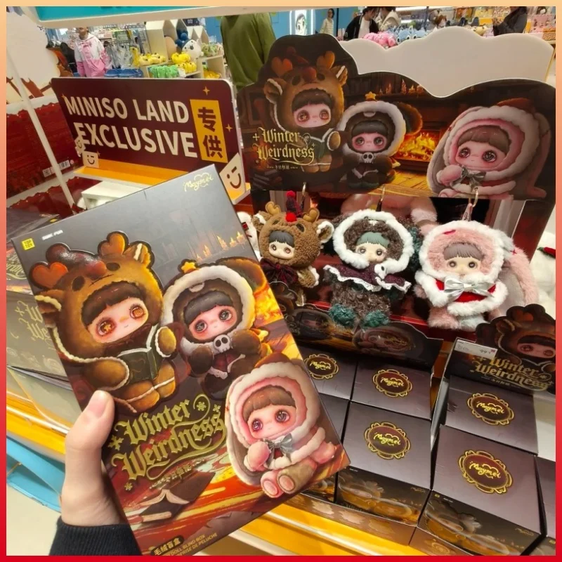 

Genuine Maymei Winter Weirdness Lucky Bell Mobile Phone Chain Vinyl Bag Pendant Blind Box Animal Figure Cute Christmas Gift