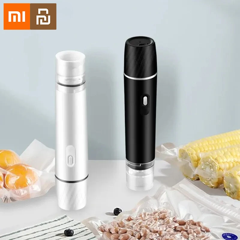 

Мини-ручной вакуумный упаковщик Xiaomi, кухонная упаковочная машина, небольшая запечатывающая машина, портативный USB электрический вакуумный упаковщик для пищевых продуктов