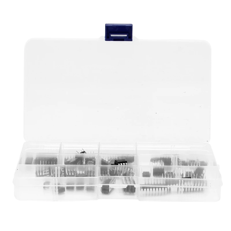 N75R-170 peças 10 tipos kit de sortimento de chip de circuito integrado, conjunto de soquete dip ic para opamp temporizador de precisão única pwm