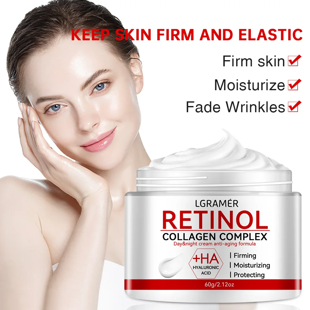 Retinol crema eliminadora de arrugas antienvejecimiento reafirmante Lifting decoloración líneas finas blanqueamiento hidratante brillo cuidado de la