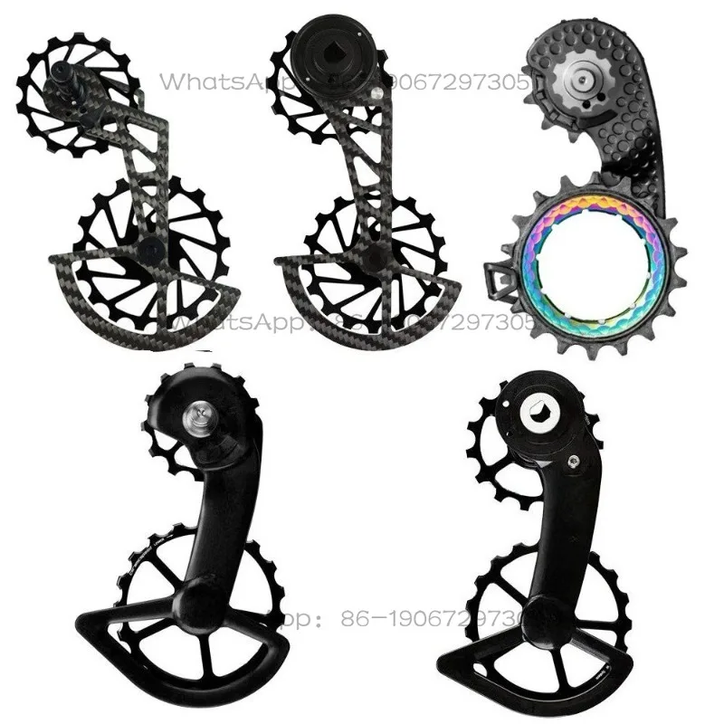 Ceramic guide wheel road car carbon fiber ceramic rear dial guide wheel bicycle big chicken leg guide wheel