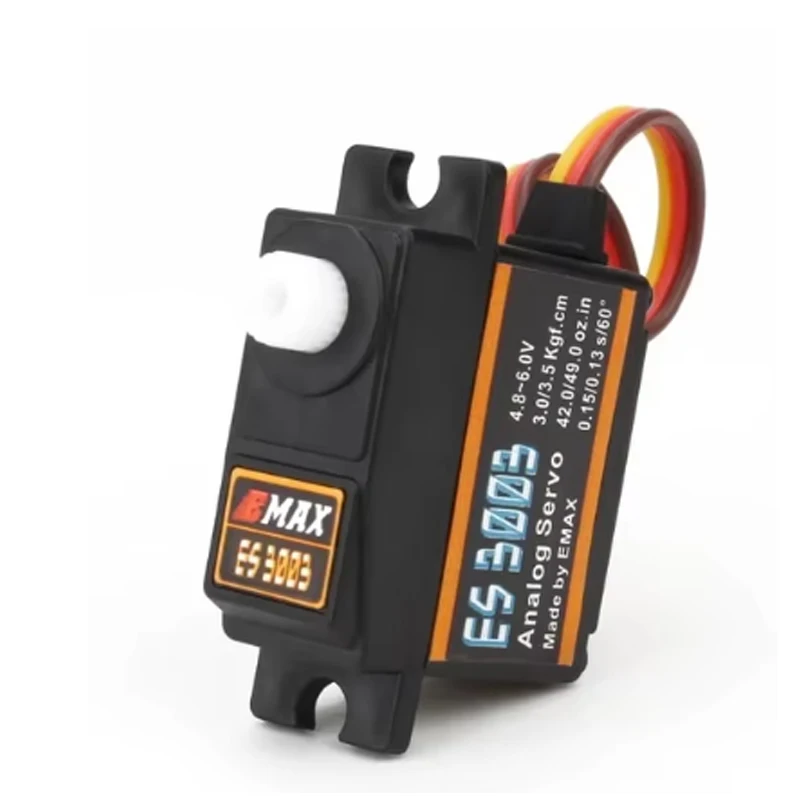 

EMAX ES3003 Plastic Analog Servo 17.5g Waterproof Servo with Gears for RC Car Helicopter Boat Airplane Accessories