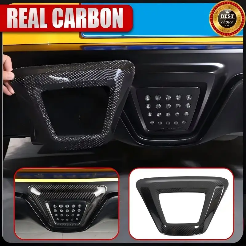 

1PCS Car Taillight Brake Light Frame Trim For Toyota GR Supra A90 A91 MK5 2019-2025 Carbon Fiber Exhaust Muffler Upper Trim Kits