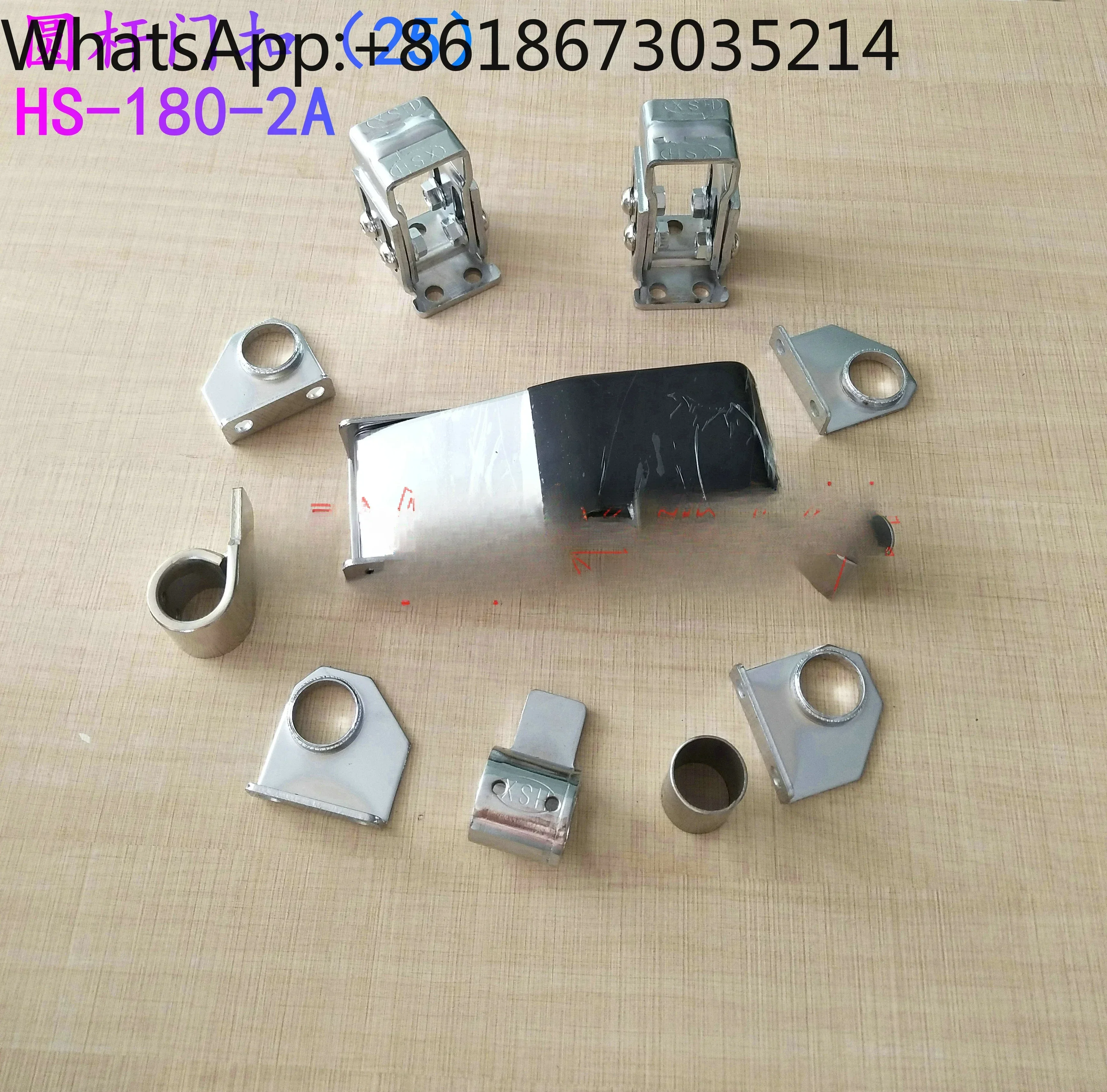

Industrial oven square rod explosion-proof door buckle, round tie rod lock,strong round steel, explosion-proof, oven handle lock