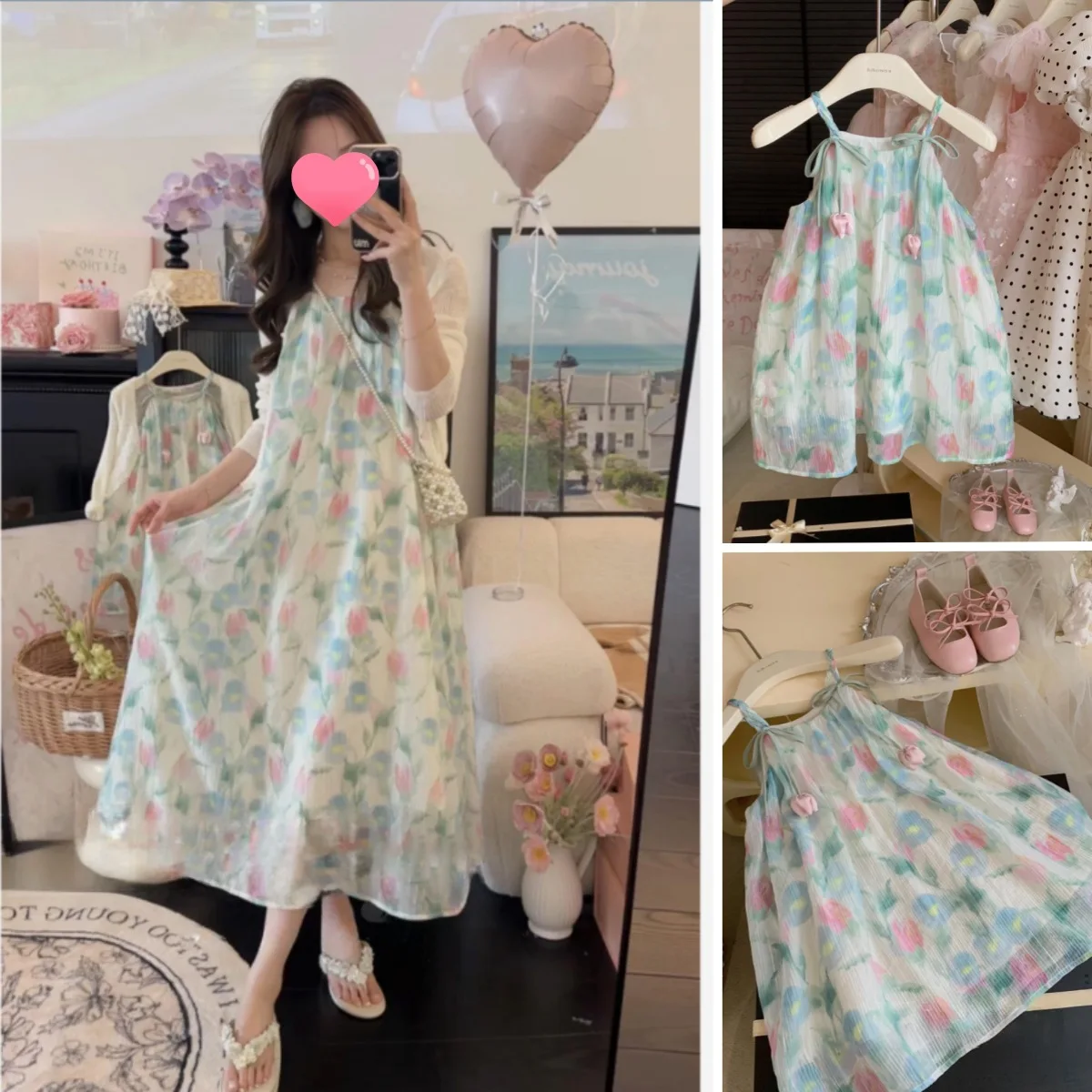 

Одежда для родителей и детей, новое летнее платье на подтяжках для родителей и детей, корейская версия, детская одежда для мамы и дочки