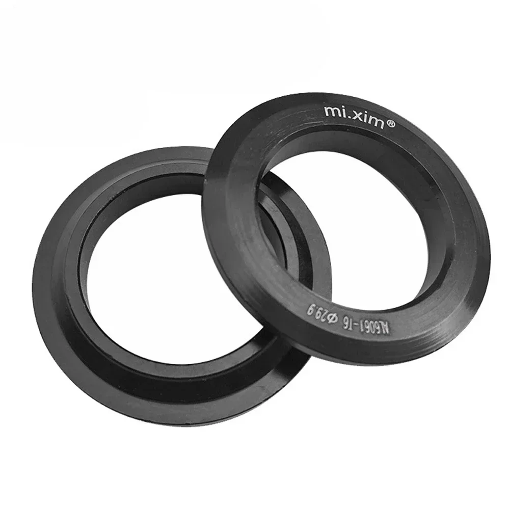 Cone-shaped Headset Washer Crown Race Replacement 29.9mm Aluminum alloy Base Ring Bicycle Bike Sports Black Durable