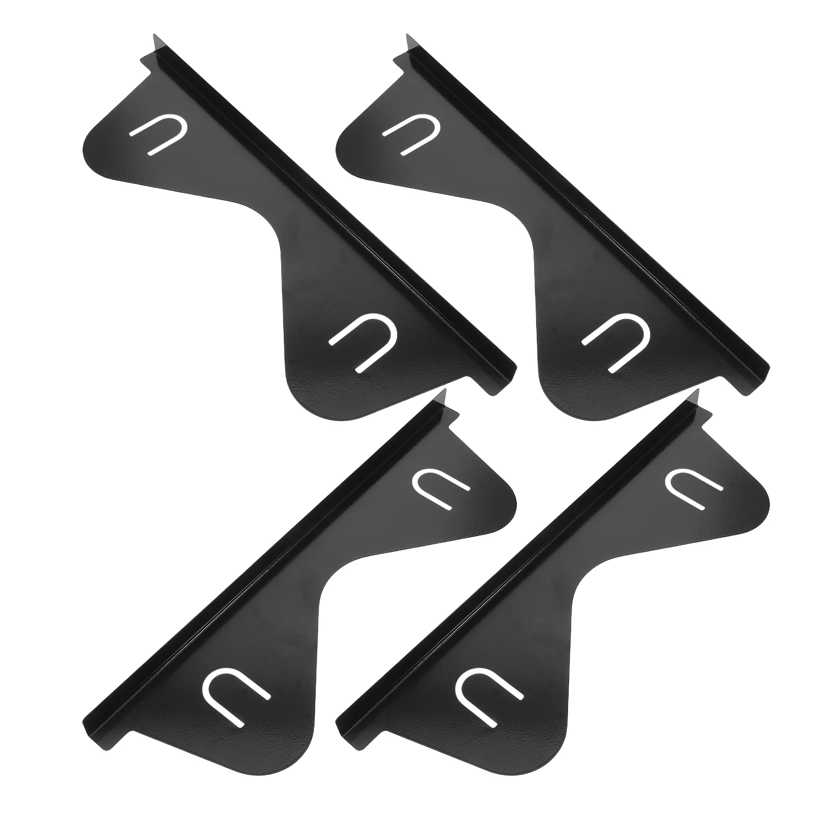 

4Pcs Gas Stove Caulking Strip Counter Gap Covers Stainless Steel Kitchen Stove Counter Filler Black Oven Guards Easy