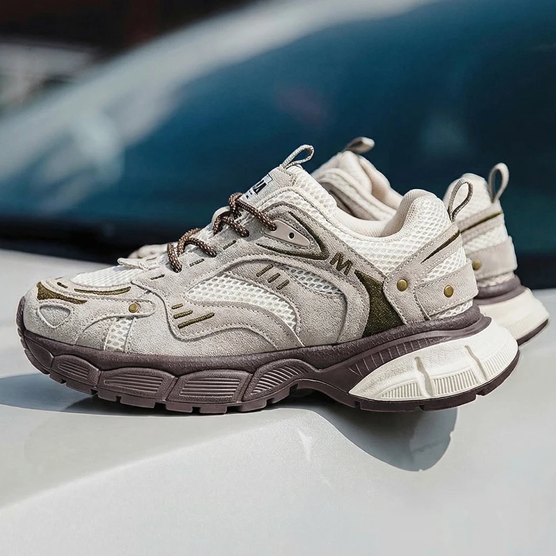 

Mra Color-Blocked Men's Retro Dad Shoes 2025 New Sports Casual Shoes Versatile Trendy Shoes