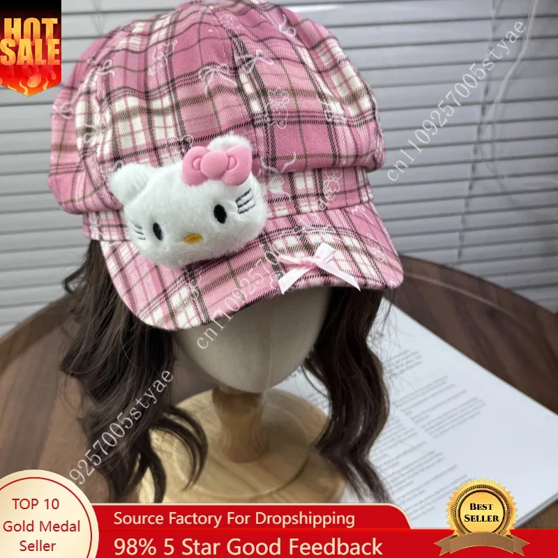 

Бейсбольная кепка Sanrio, солнцезащитная шляпа для взрослых, летняя уличная шляпа для женщин, милые регулируемые повседневные шляпы, солнцезащитная шляпа, аксессуары для косплея