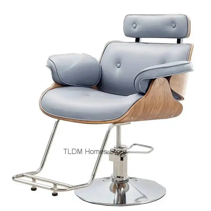 Silla de Estilista, Silla de Barbería, Silla de Maquillaje y Pedicura de Lujo, Equipo de Barbería, Silla Ergonómica para Salón de Belleza