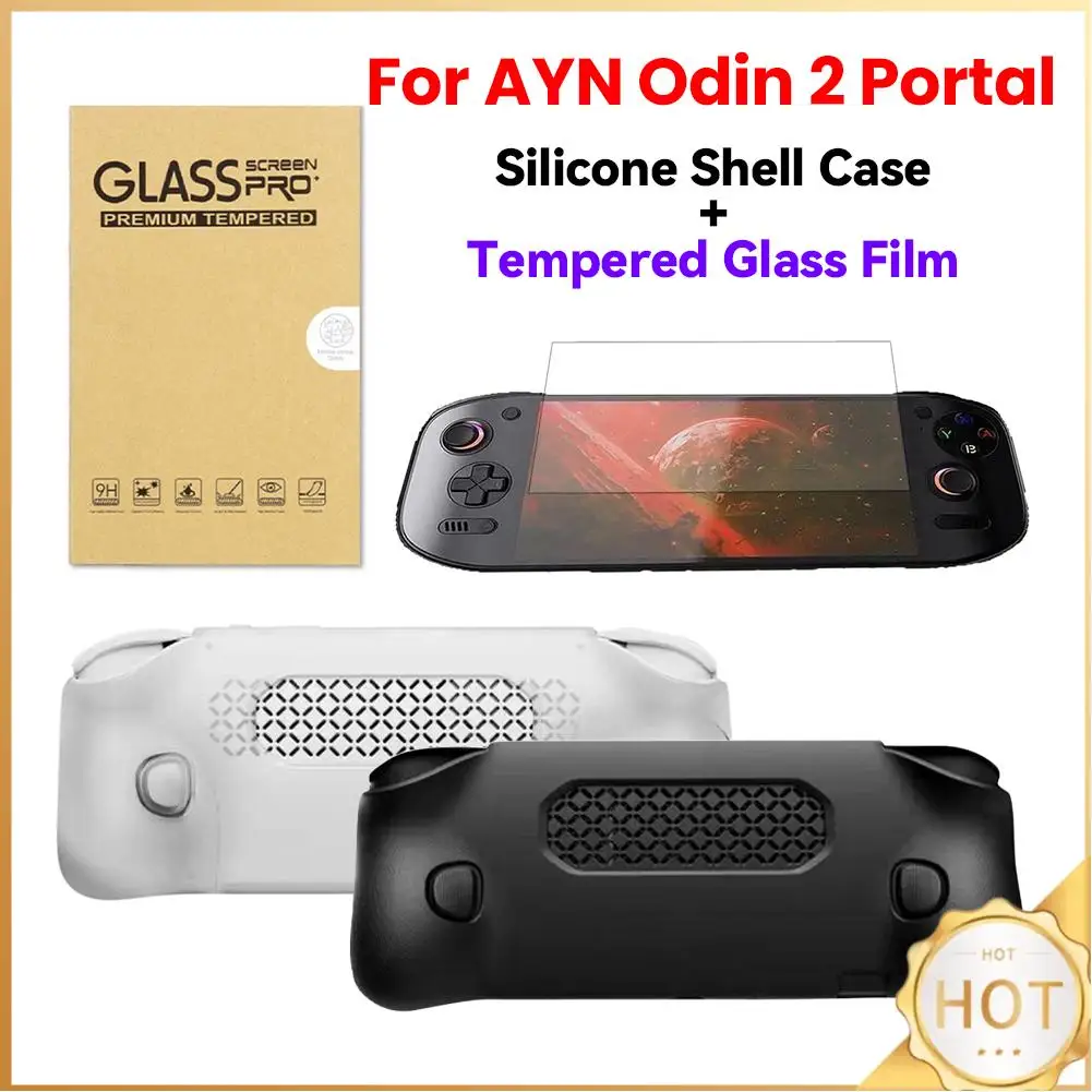 

For AYN Odin 2 Portal Grip Protect Silicone Shell Case Waterproof Silicone Ergonomic Grip Cover Case Anti-fall Game Accessories