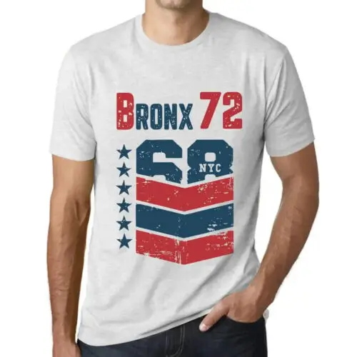 Heren Grafisch T-Shirt Bronx 72 Cadeau voor 72ste Verjaardag 72ste Jubileum