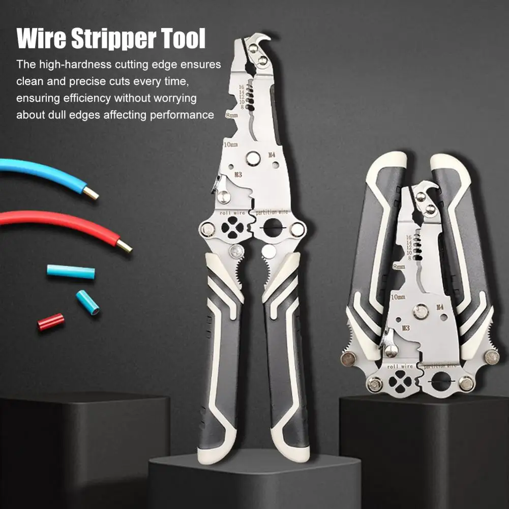 Multi Functional 18-in-1 Wire Stripper Tool Foldable Professional Wire Stripper With Twister/Crimping Function Electrician Plier