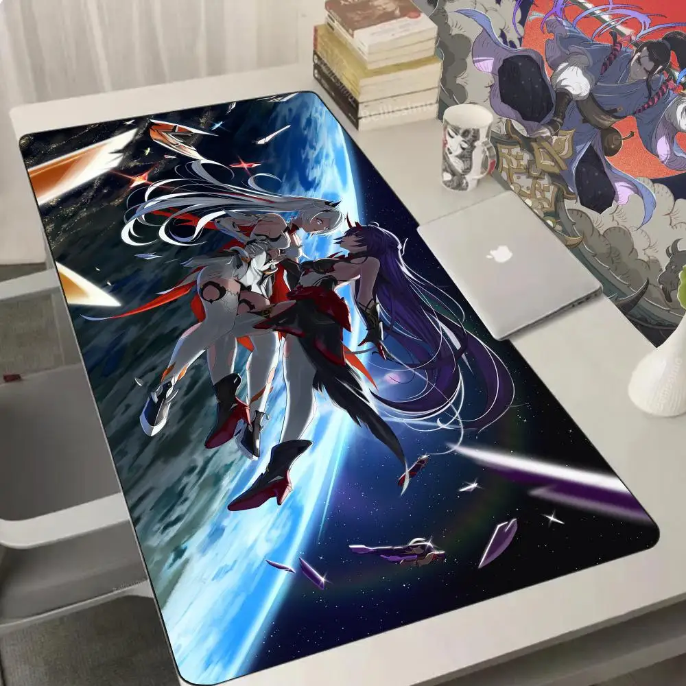 

Large mouse pad, Collapse Academy, mousepad, keyboard pad 900x400 mouse pad, Collapse 3, Alicia, Bronya, Zaychek, Thunder Amulet