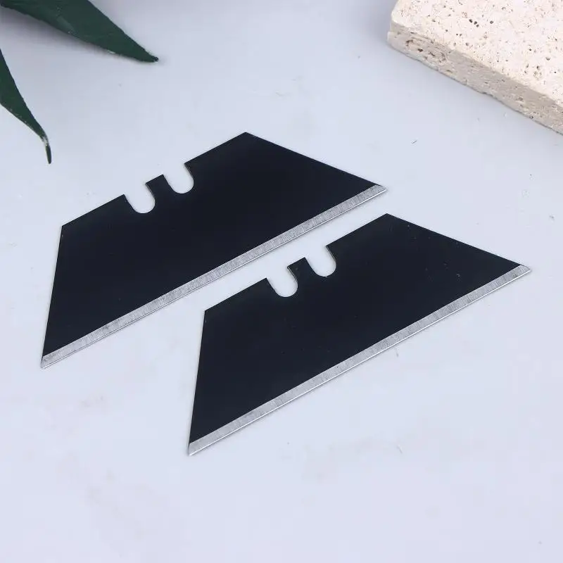 10/30PCS Black T-type Special Replacement Knife Blades Steel Material Utility Knife Trapezoid Blade DIY Art Craft Cutter Tool view 4