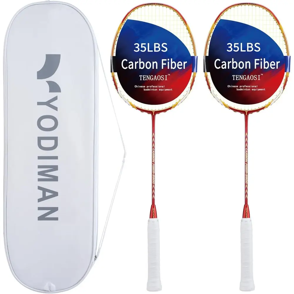 

Ultralight 4U Badminton Racquet, 100% Full Carbon with Pre-Installed Grip