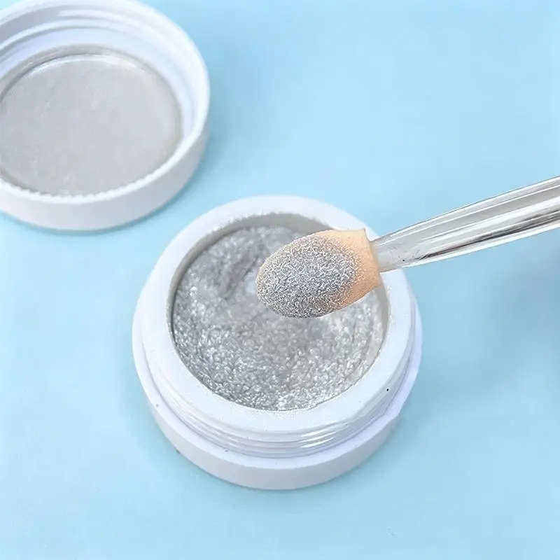 50 Stück DIY Nageldekoration, Nagelkunst, doppelköpfiger Schwammstab, leichter Maniküre-Pigmentapplikator für Salon und Zuhause – Detail 6