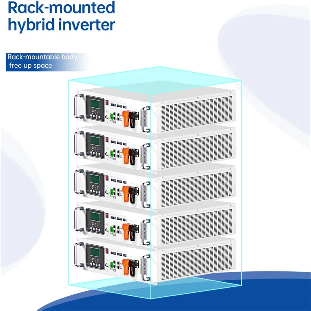 Visture 5.5KW to 27.5KW Hybrid Rack Style Inverter parallel three-phase AC DC reverse integrated solar inverter 48V Off grid