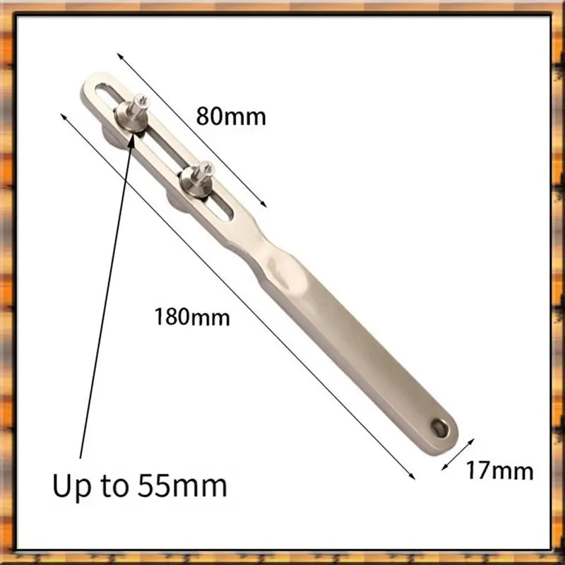 Klucz do otwierania dekielków zegarków A78K, regulowany, typu klucz, otwieracz do dekielków zegarków, kwadratowa główka, dwu pazurkowy otwieracz do zegarków, łatwy w użyciu.