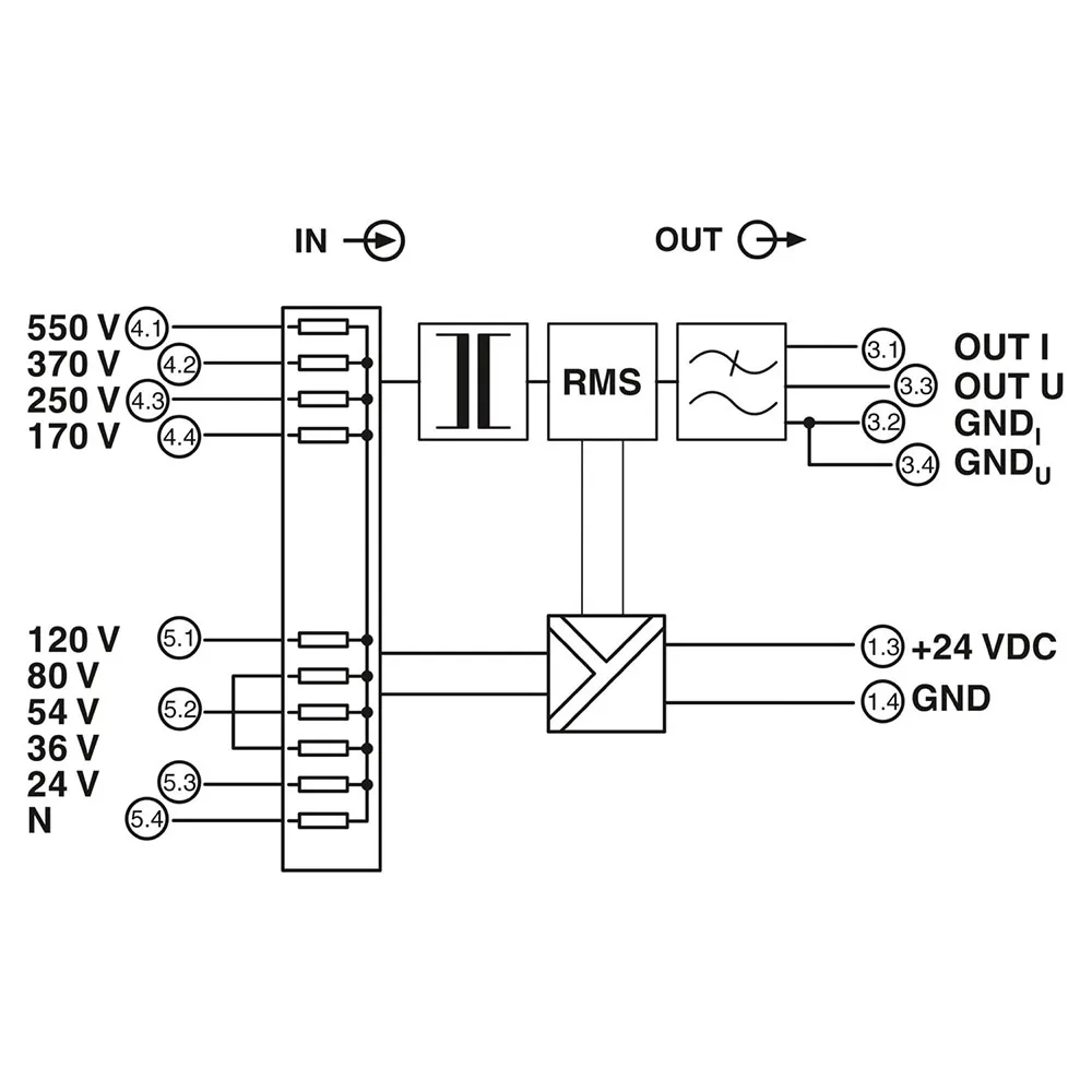 2906244  For Phoenix MACX MCR-VAC-PT - Voltage Measuring Transmitter