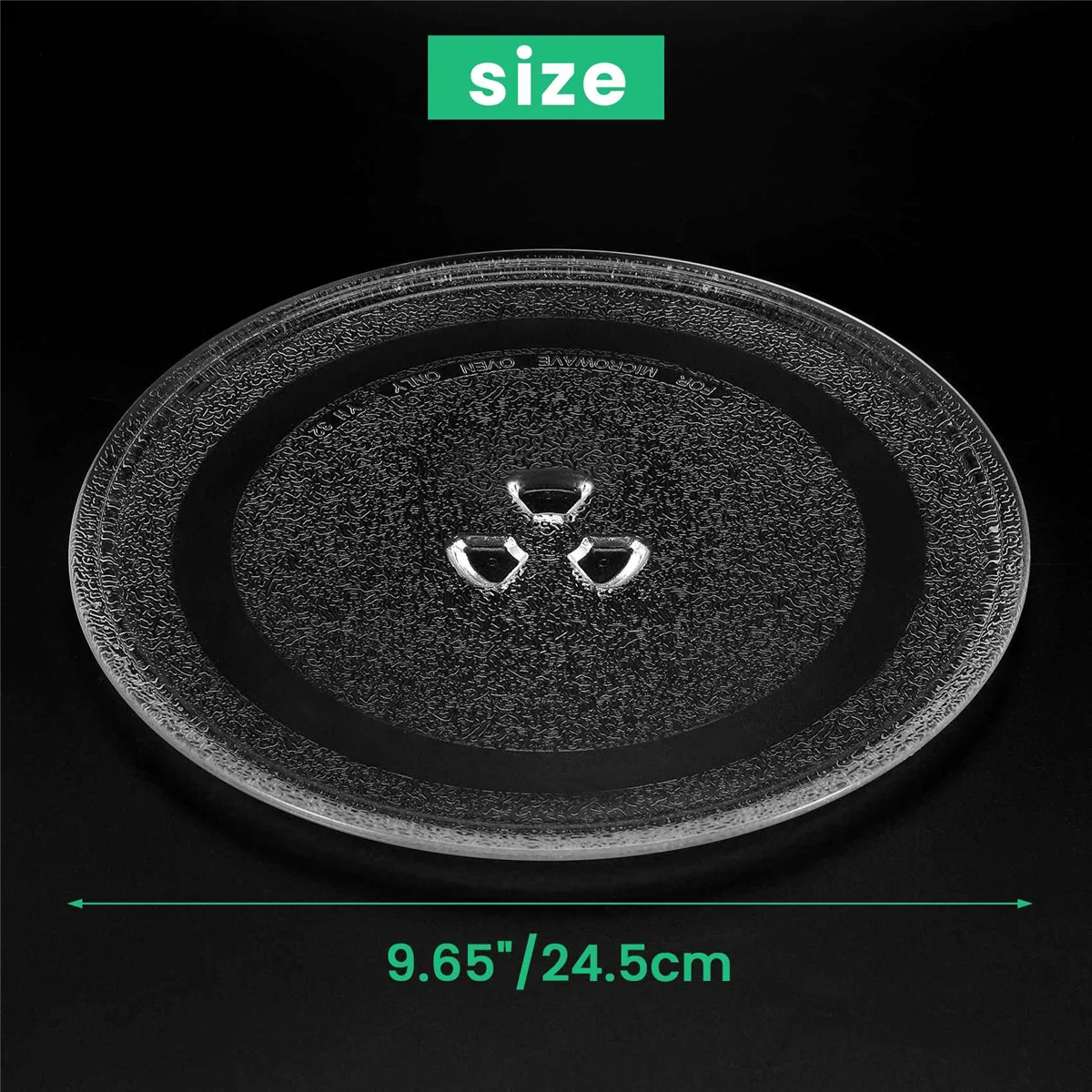 أطباق زجاجية دوارة للميكروويف ، طبق بديل ، متين ، بديل ، طبق احتياطي ، عالمي بوصة