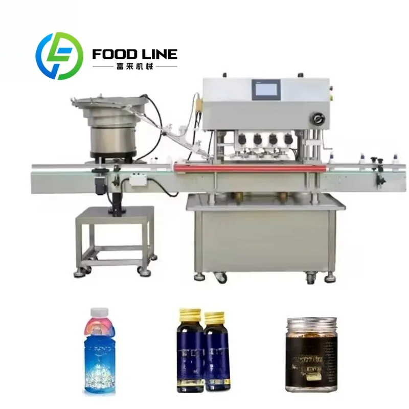 

Automatic 8 Wheels Glass Jar Screw Capping Machine for Jam Bottles Juice Capping Machine Lid Capping Machine